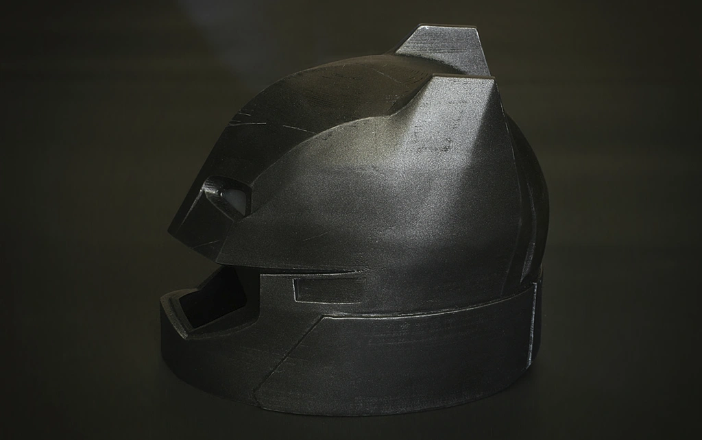 3D Printed Batman Helmet - Side View