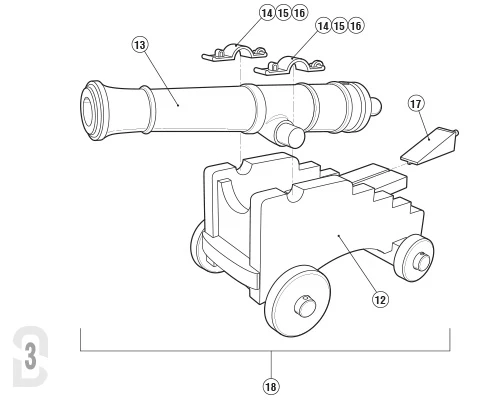 Stage 3 Assembly - 3D Printed Bronze Cannon