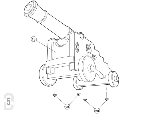 Stage 5 Assembly - 3D Printed Bronze Cannon