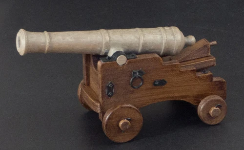 Assembled 3D Printed Bronze Cannon